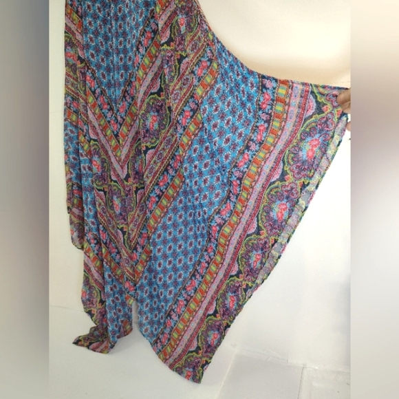 New Directions Women's Colorful Mix Print Scarf Dress Size (L) - Picture 2 of 10